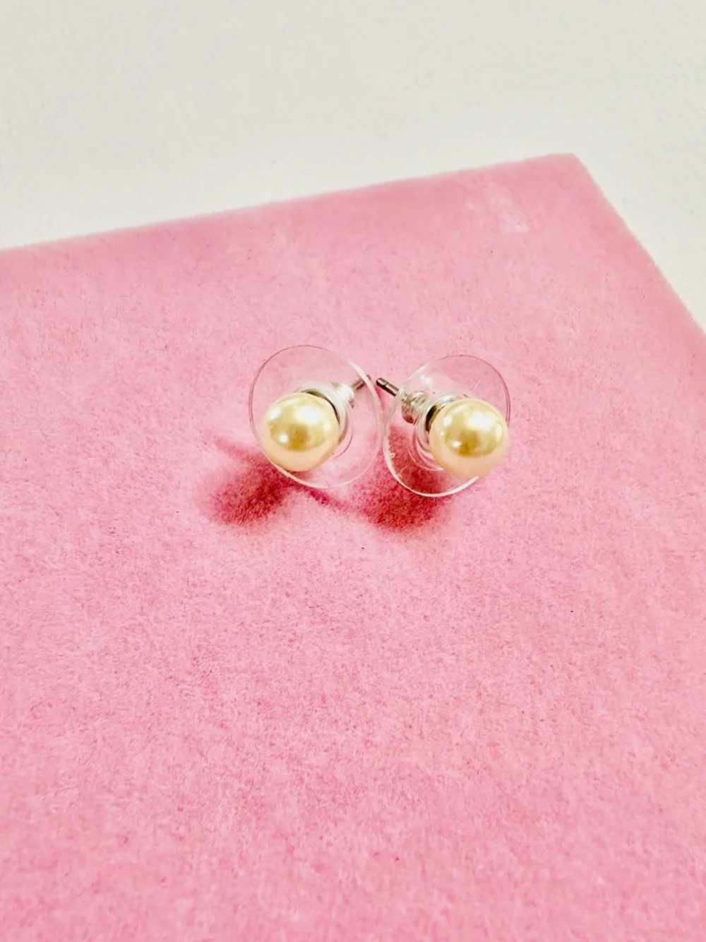 Faux Pearl Stud Earrings